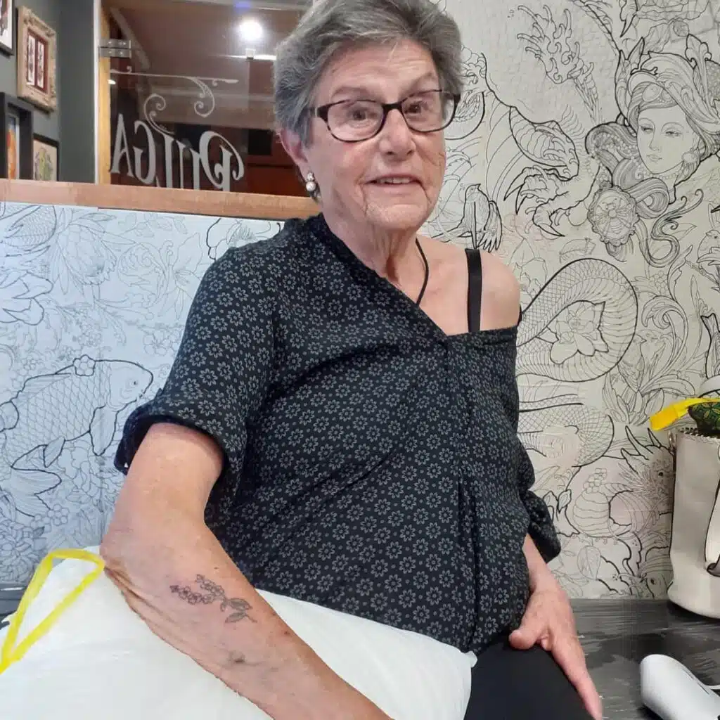 Tattoos for older women 