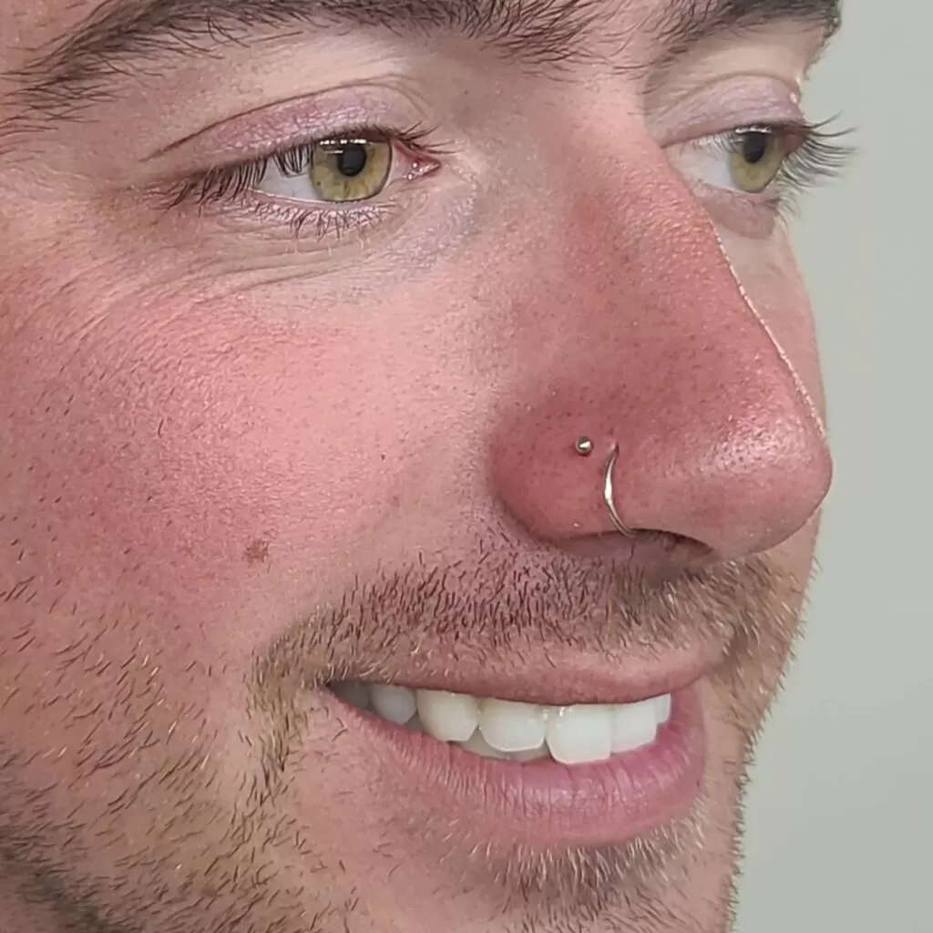 Men nose piercing ideas