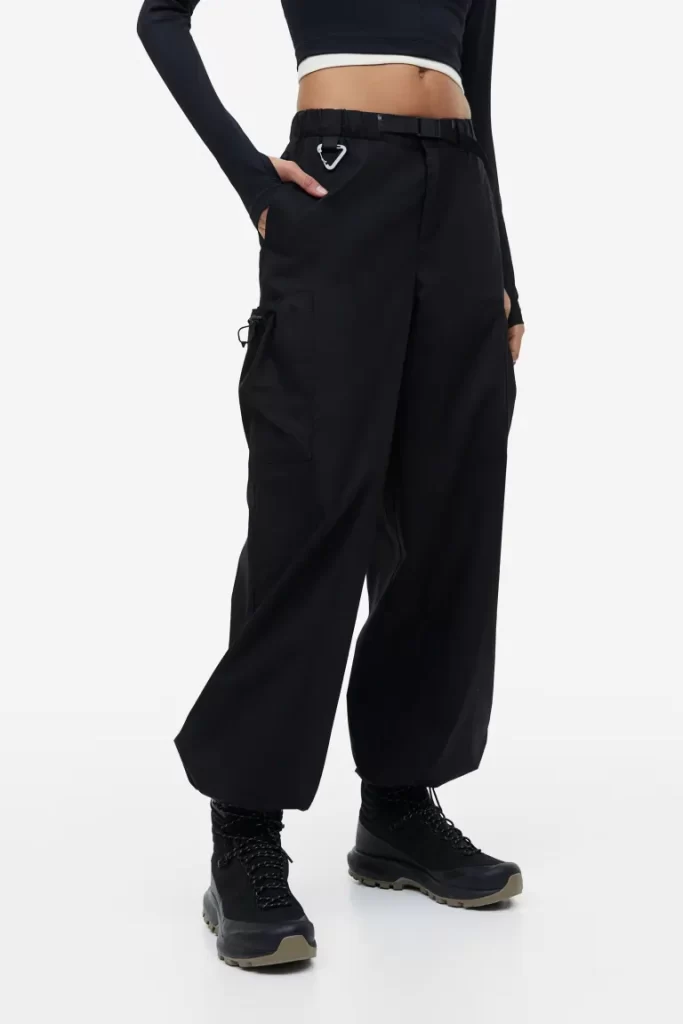 Lapa Women High Waist Hip Hop Combat Cargo Pants Casual Loose Sports  Trousers - Walmart.com