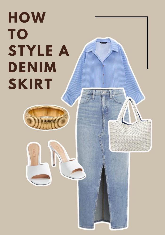 15 Long Denim Skirt Outfit Ideas to Try This Year